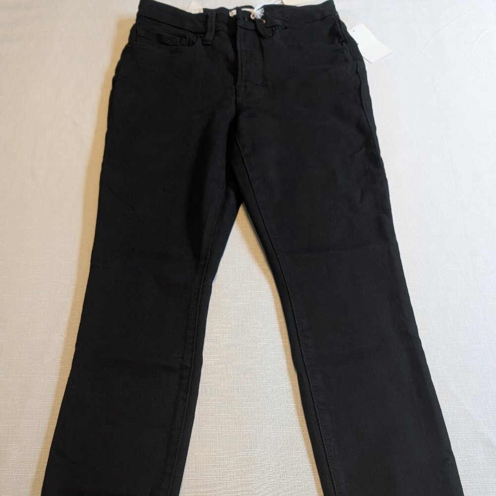 NWT Good American GOOD LEGS Skinny Jeans 4 / 27 Black Sculpting Denim